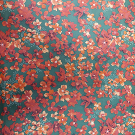 Ткань для летнего платья цветочный орнамент 104х150см. СССР.