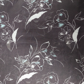 Ткань для летнего платья, полупрозрачная, цветочный орнамент, 108х300см. СССР.