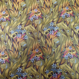 Ткань для летнего платья, цветочный орнамент, 100х180см. СССР.