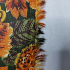 Ткань для платья, цветочный орнамент, 110х240см. СССР.. Картинка 3