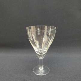 Винтажный бокал 250 мл, стекло, ручная резка, СССР.