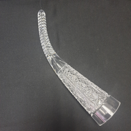 Рог декоративный, хрусталь. винтаж СССР