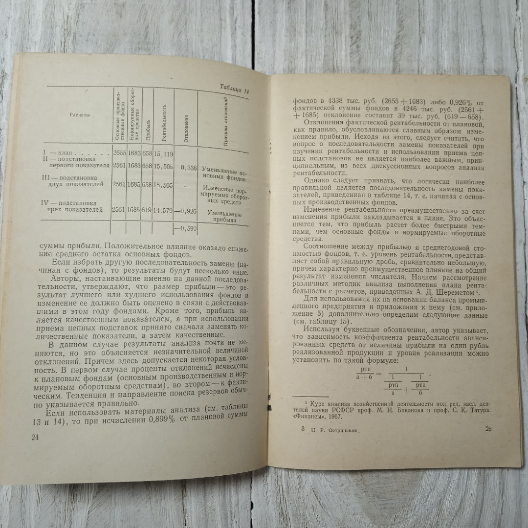 Анализ хозяйственной деятельности предприятия, Ц.Р.Остринская, из-во Финансы, Москва, 1971. Картинка 7