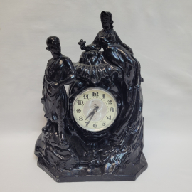 Настольные часы  Молния "Малахитовая шкатулка" Касли, литье,винтаж СССР