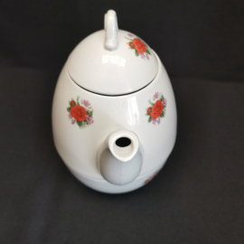 Чайник заварочный с чашкой, фарфор, Вербилки. Картинка 6