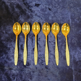 Набор чайных ложек, мельхиор, состояние новых! на 6 персон. винтаж СССР