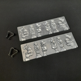 Винтажная форма для леденцов "Орёл" с героями сказок, алюминий. СССР