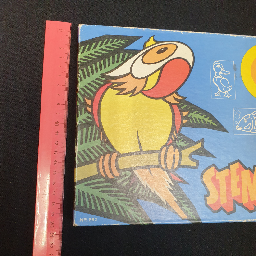 Детский набор штампов "Птицы", в коробке. ГДР. Картинка 6