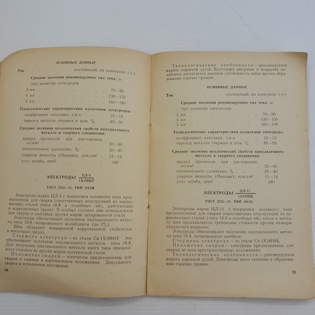 Электроды для дуговой сварки и наплавки металлов (Марочник) "Москва" 1963г.. Картинка 3