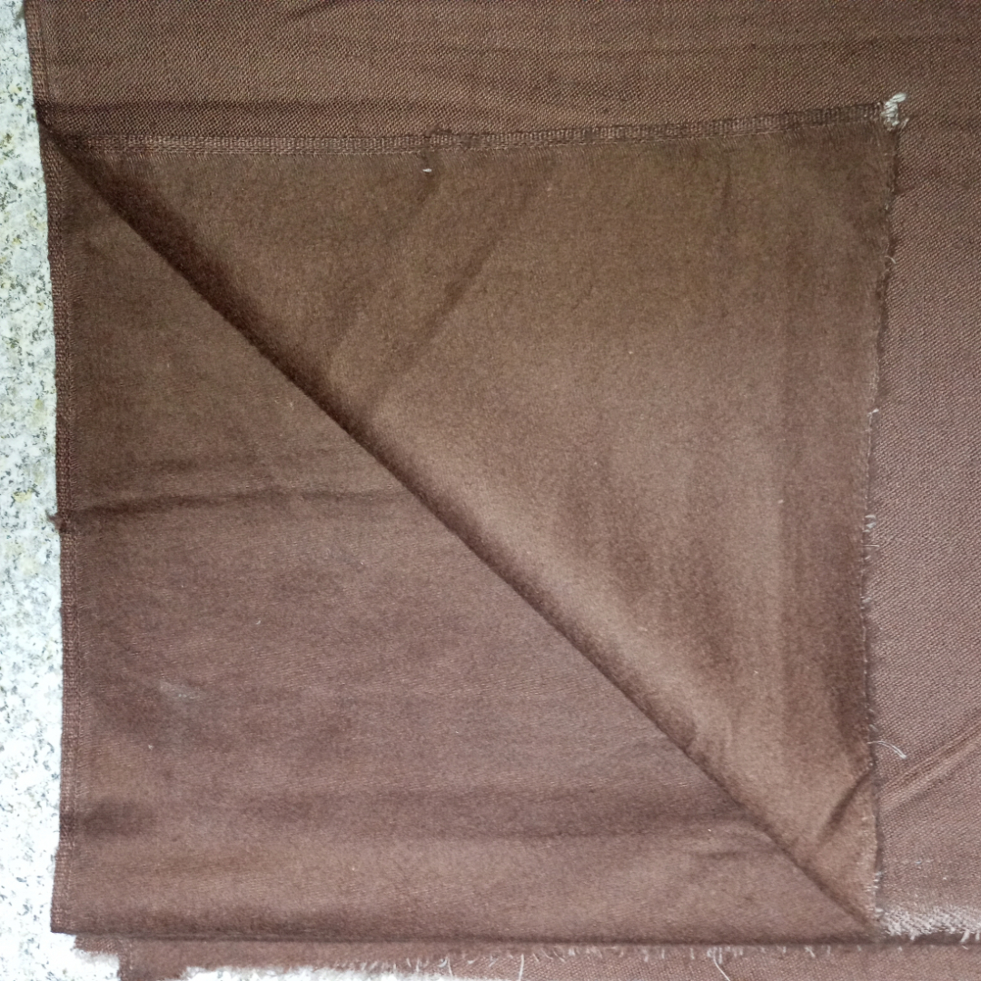 Ткань фланель коричневая 68х210 см СССР. Картинка 5