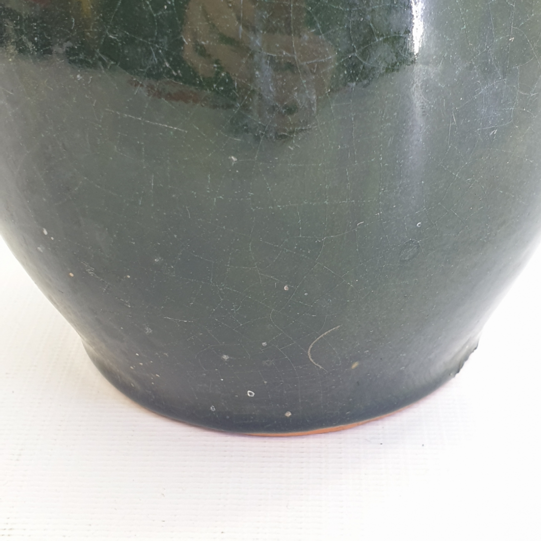 Керамическая вазочка с узором, высота 20см. Картинка 4