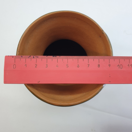 Керамическая вазочка с узором, высота 20см. Картинка 9
