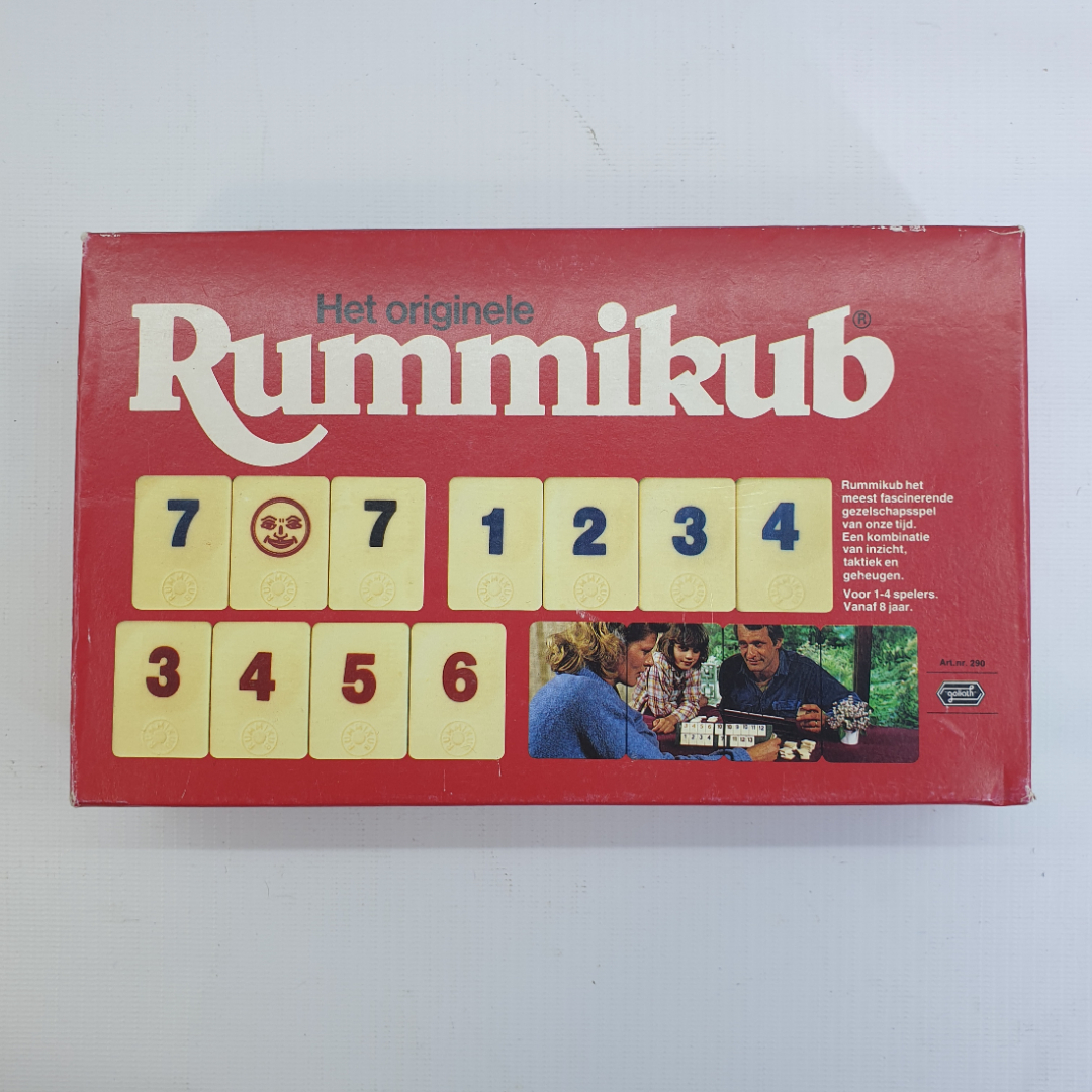 Настольная игра с правилами "Rummikub", отсутствует ножка крепления одного из полей для игры. Картинка 2