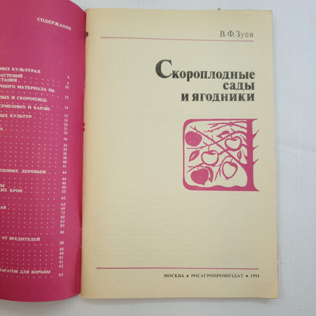 В.Ф. Зуев, Скороплодные сады и ягодники, 1991 г.. Картинка 3