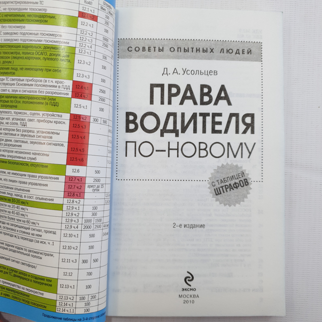 Д.А. Усольцев, Права водителя по-новому, 2010 г.. Картинка 3