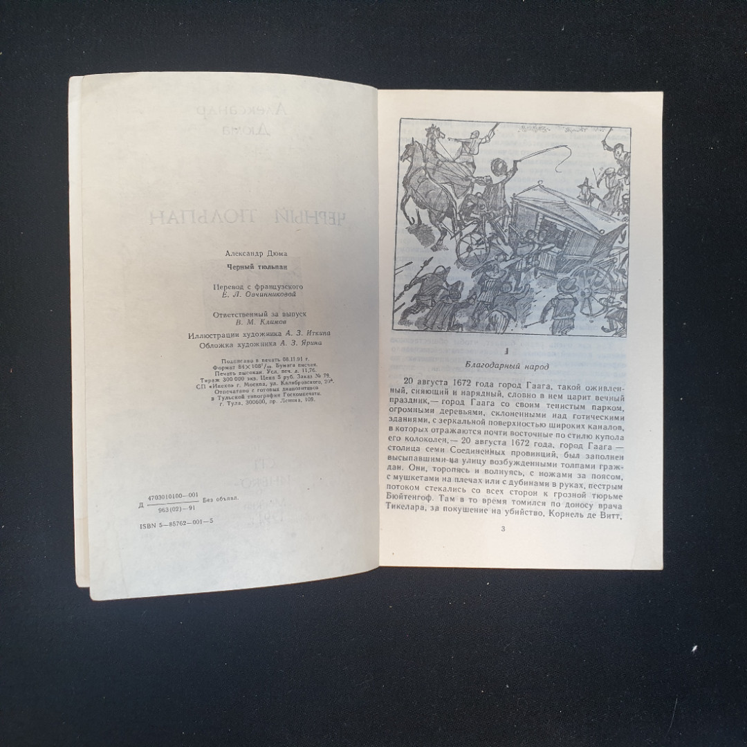 Александр Дюма, Черный тюльпан, Изд. СП "Инеко" 1991 г.. Картинка 5