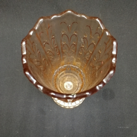 Ваза, карамельное стекло, 1950 ГОД, винтаж СССР. Картинка 5