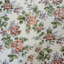 Ткань "розы"  для платья, блузы, легкая 191х200 см