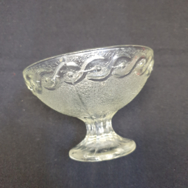 Стеклянная креманка для варенье, Уршельский СЗ. Винтаж, СССР.