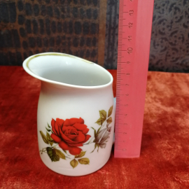 Кофейный сервиз из 14 предметов, Дмитровский ФЗ, фарфор, деколь, винтаж, СССР. Картинка 16