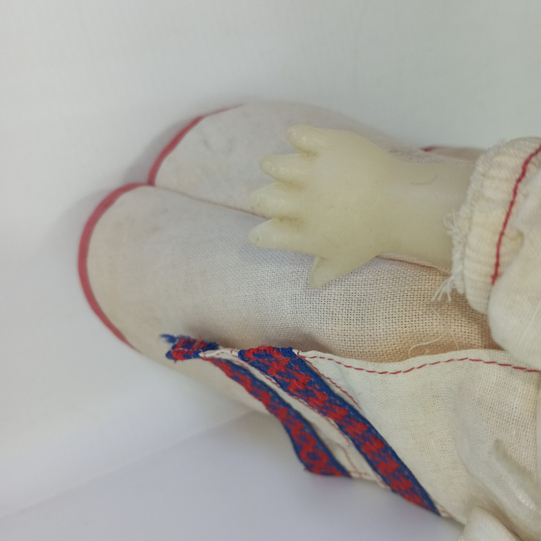 Кукла Ивановская 35 см. Родная одежда и обувь. Руки и ноги на резинке. Картинка 4