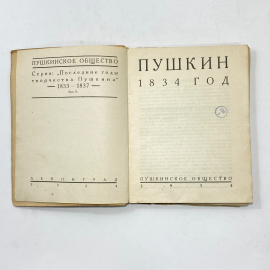 "Пушкин 1934 год" СССР. Картинка 2