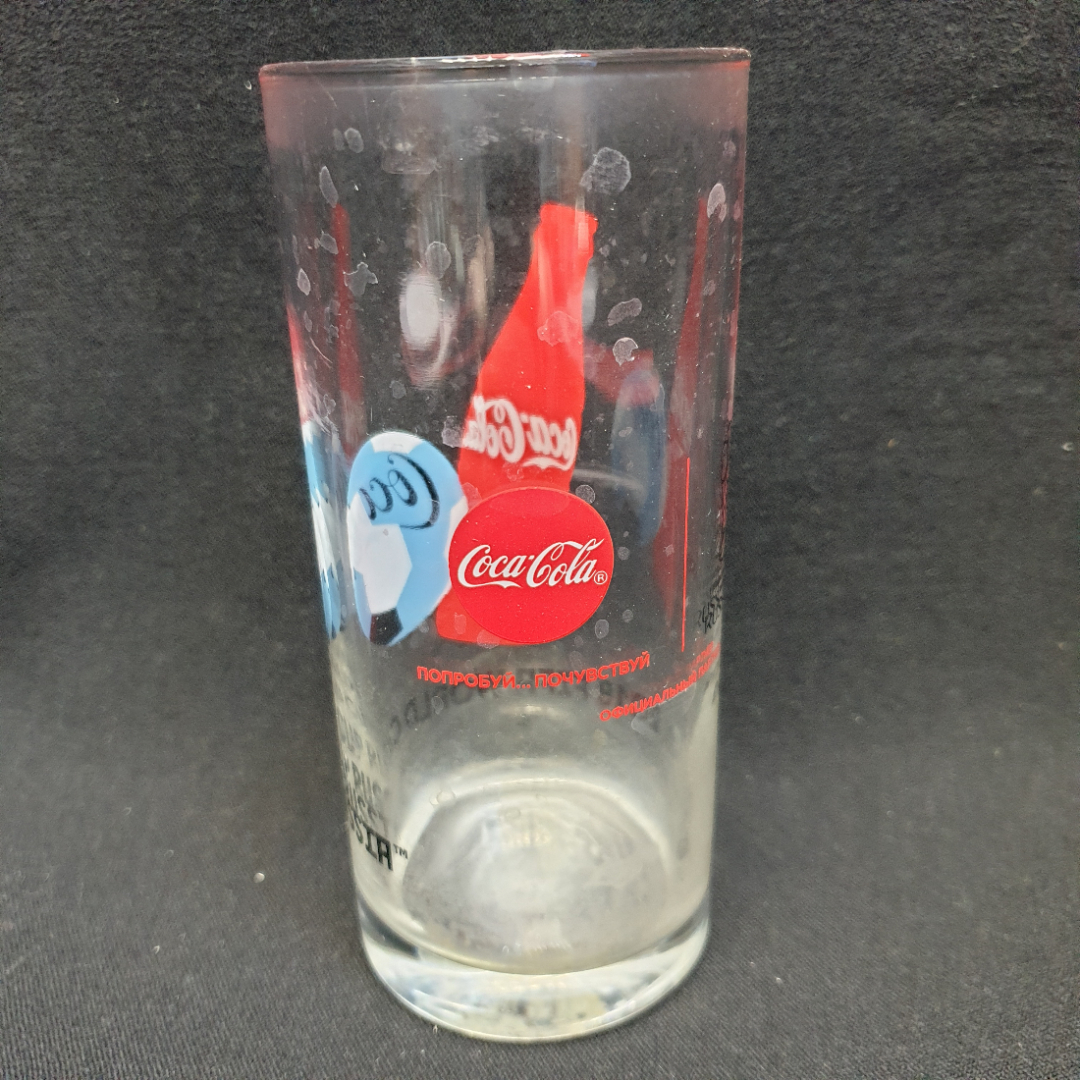 Стакан "Coca-Cola, 2018 FIFA WORLD CUP Russia" стекло. Картинка 3