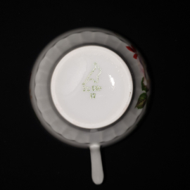 Чайный сервиз "Красная роза и белый шиповник" Дулево, 14 предметов. Картинка 5