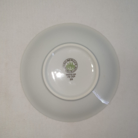 Кофейное блюдце, золочение, ГДР Freiberger Porzellan , диаметр 11 см. Картинка 2