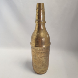 Штоф для бутылки (шейкер) латунный из 3 частей, на резьбе, пр-ва Индия