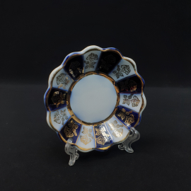 Блюдце (розетка для варенья), кобальт с золочением, Довбышевский фз, СССР, цена за шт.