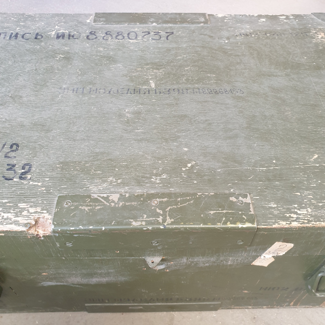 Ящик деревянный для хранения, размер 60 х 38 х 23 см, СССР. Картинка 3