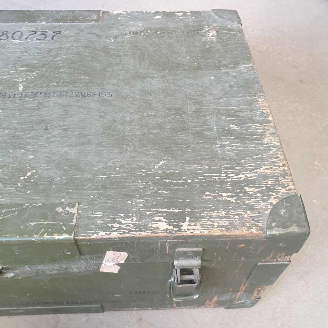 Ящик деревянный для хранения, размер 60 х 38 х 23 см, СССР. Картинка 4