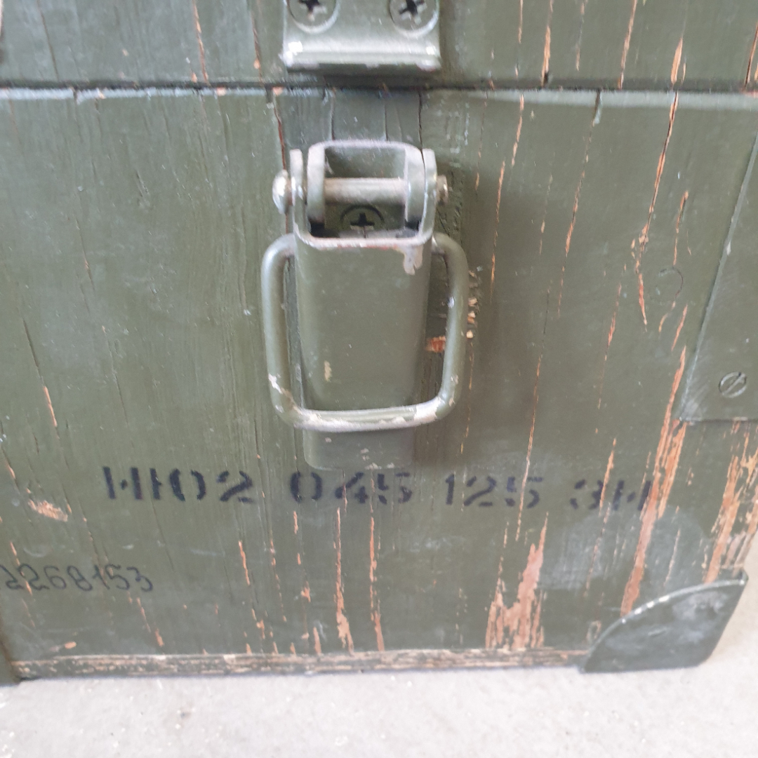 Ящик деревянный для хранения, размер 60 х 38 х 23 см, СССР. Картинка 5