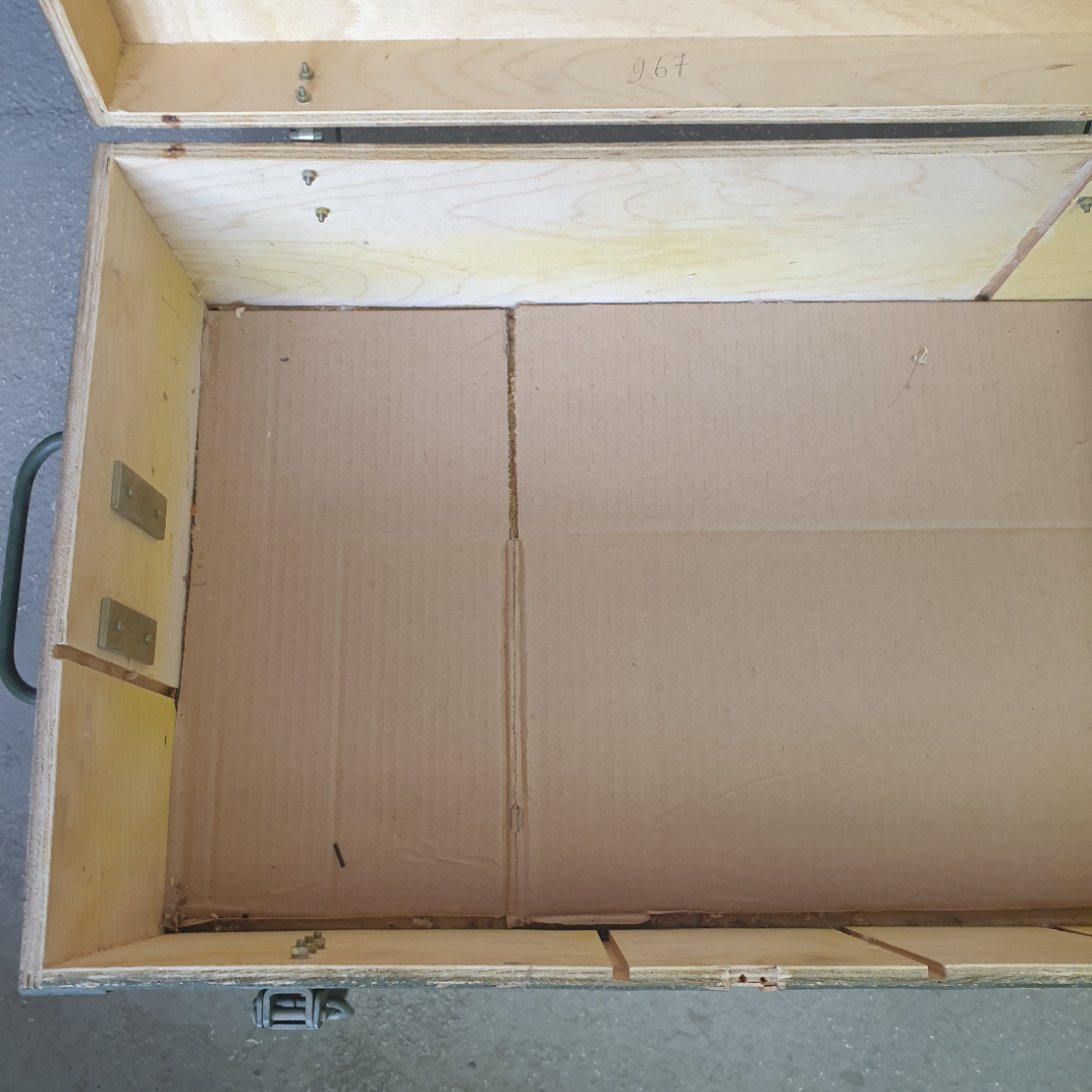 Ящик деревянный для хранения, размер 60 х 38 х 23 см, СССР. Картинка 11