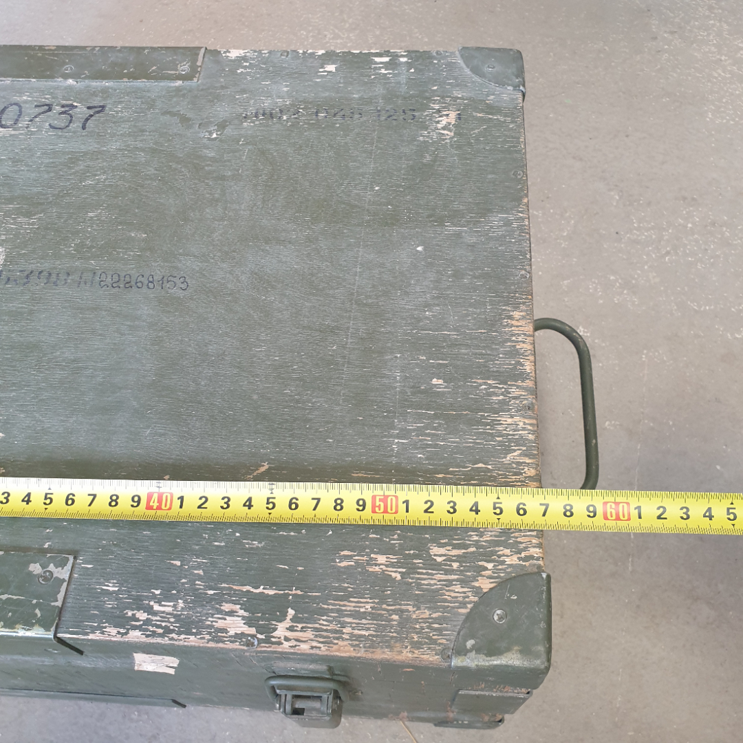 Ящик деревянный для хранения, размер 60 х 38 х 23 см, СССР. Картинка 14
