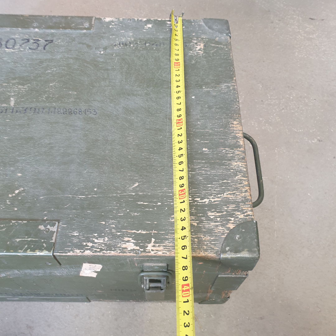 Ящик деревянный для хранения, размер 60 х 38 х 23 см, СССР. Картинка 15