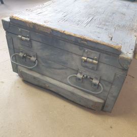 Ящик для хранения деревянный, большой, размер 85 х 51 х 30 см. Дефекты по корпусу. СССР. Картинка 10