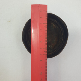 Заглушка (тушилка) для жарового самовара, диаметр 7,5 см, металл. СССР. Картинка 7