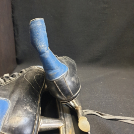 Коньки хоккейные на шнуровке, кожа, цвет комбинированный, размер 250, Свердловск, СССР. Картинка 11