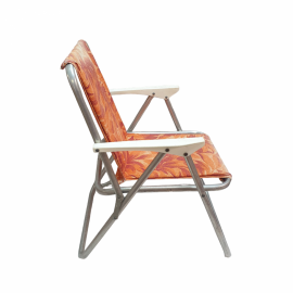 Кресло раскладное, алюминий, порвана ткань в одном месте. СССР. Картинка 12