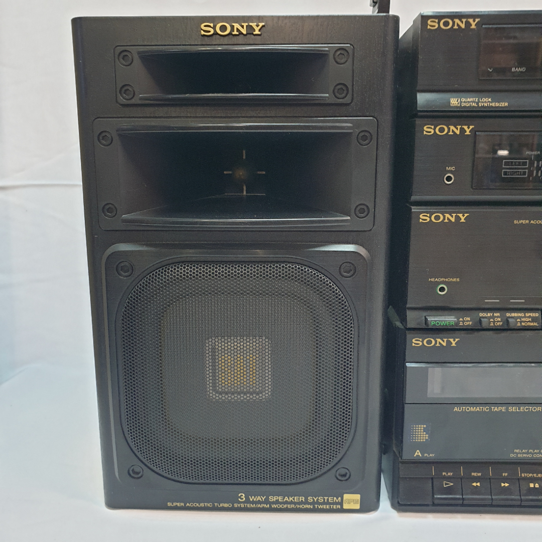 Магнитофон кассетный Sony HST-404, работает, деки требуют ремонта. Япония. Картинка 2