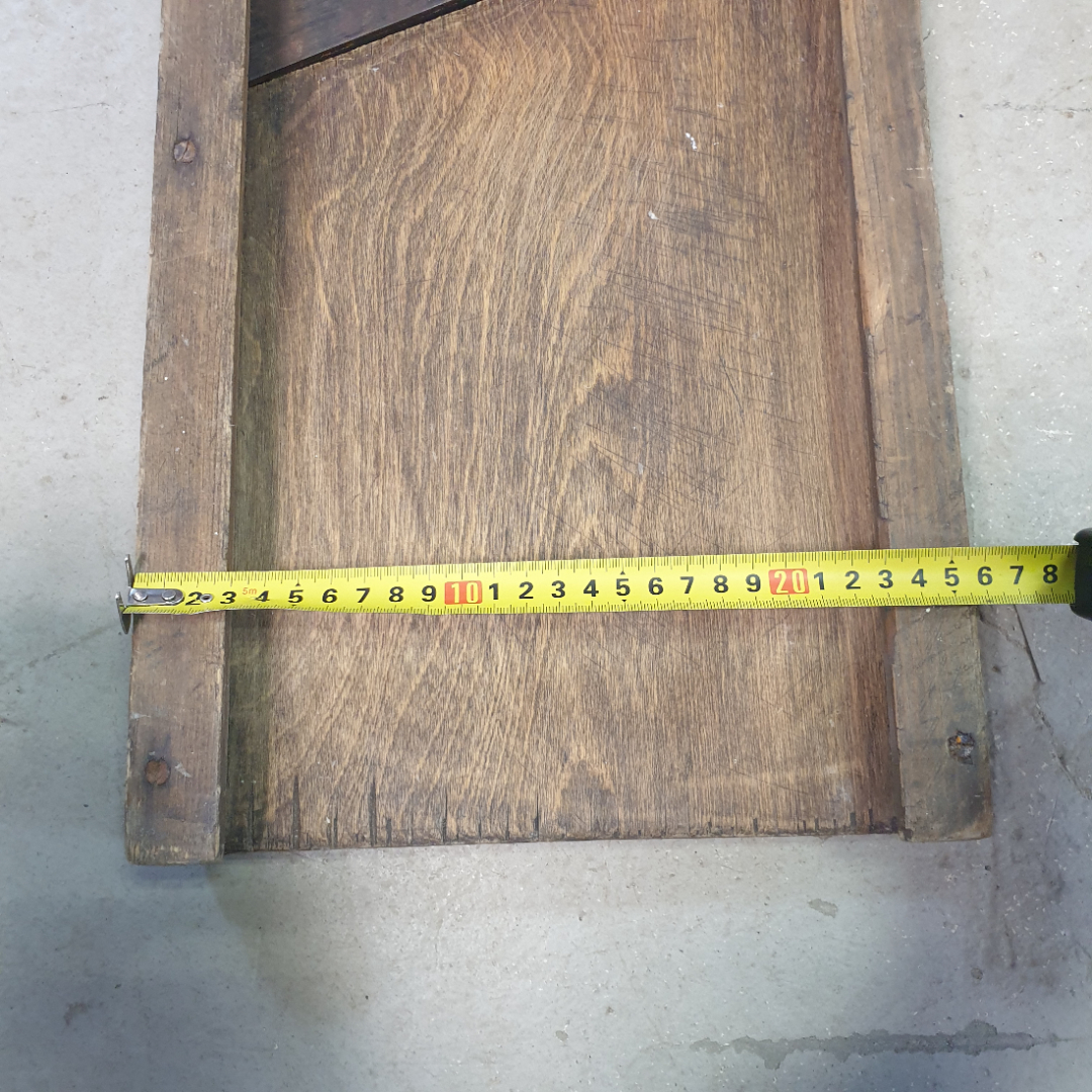 Шинковка деревянная для капусты, размер 75 х 16 см. СССР. Картинка 9