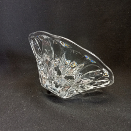Салатник стеклянный, под хрусталь, "Овалы", диаметр 24 см. СССР. Картинка 3