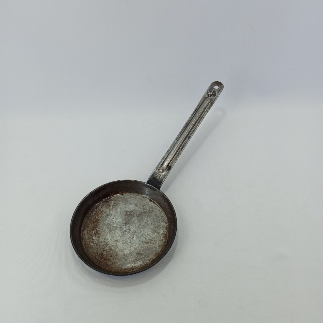 Сковорода мини, порционная, алюминий, диаметр 14 см, СССР. Картинка 1