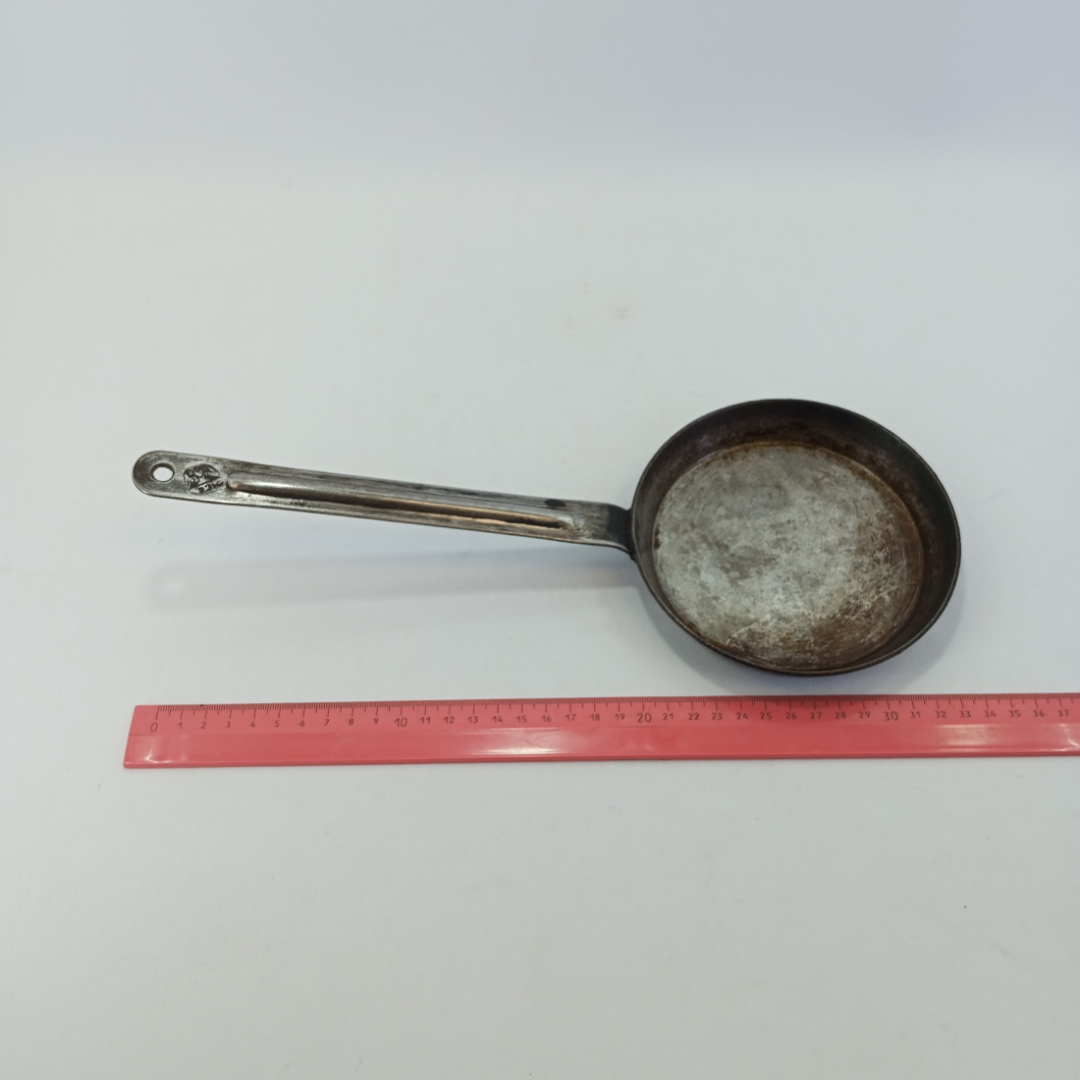 Сковорода мини, порционная, алюминий, диаметр 14 см, СССР. Картинка 8