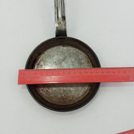 Сковорода мини, порционная, алюминий, диаметр 14 см, СССР. Картинка 9