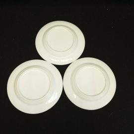 Набор из 3 пирожковых тарелок "Аквамарин" ФФЗ Чайка, без клейма, 18 см. Картинка 4