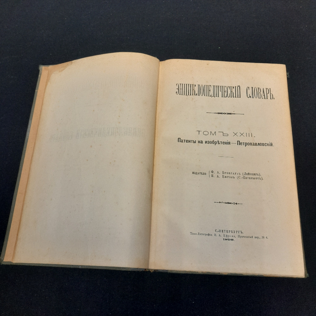 Энциклопедический словарь Брокгауза и Ефрона, том 45. Санкт-Петербург, 1898г. Картинка 2