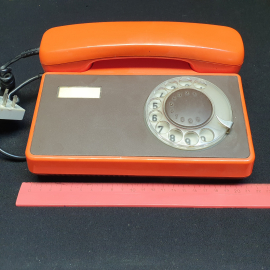 Телефон дисковый Tesla TA 32, работоспособность неизвестна. Чехословакия. Картинка 8